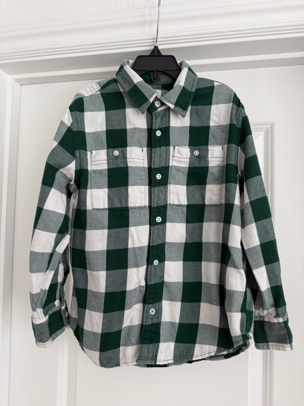 Crewcuts boys relaxed-fit shirt in lightweight flannel deep alpine plaid